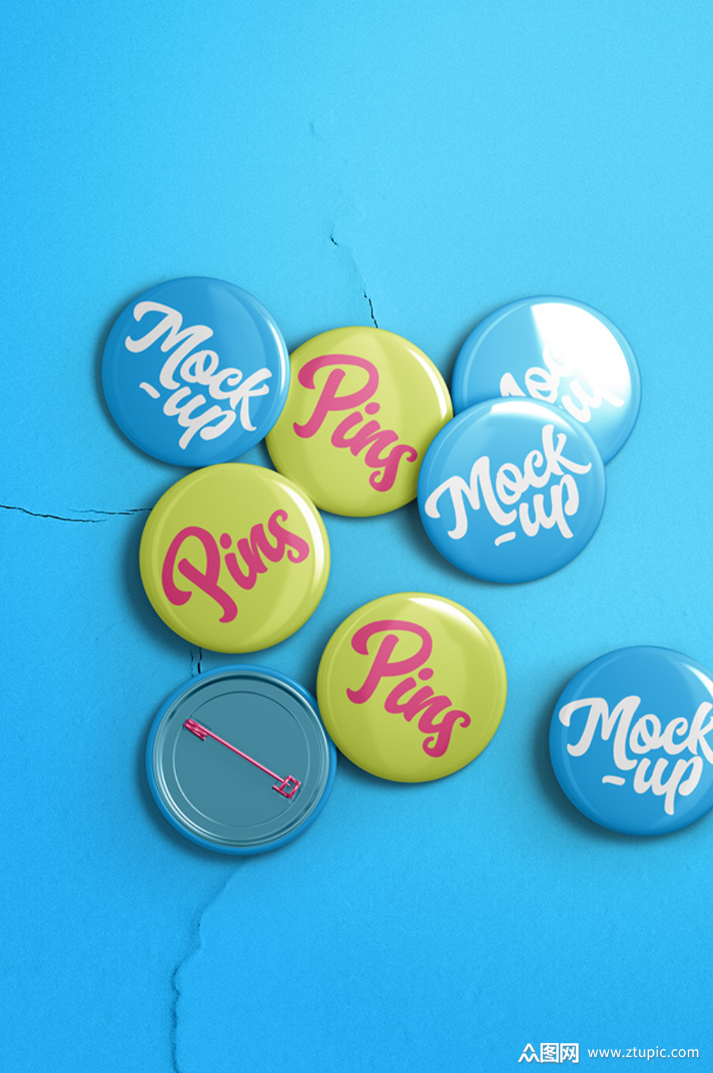 圆形徽章样机模板psd模板下载-编号2658084-众图网