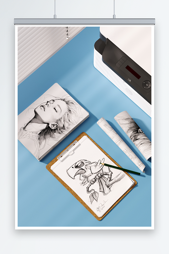 C4D室内场景建模OC渲染-众图网