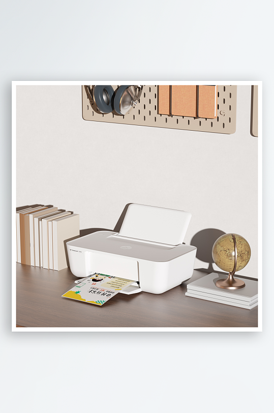 打印机场景oc渲染-众图网