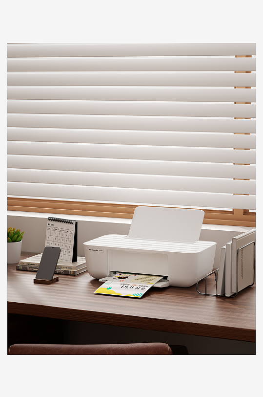 打印机场景oc渲染-众图网