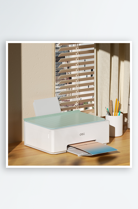 打印机场景oc渲染C4D-众图网