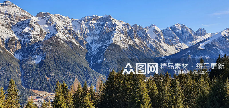 雄伟的山峰山川自然风景摄影图片素材