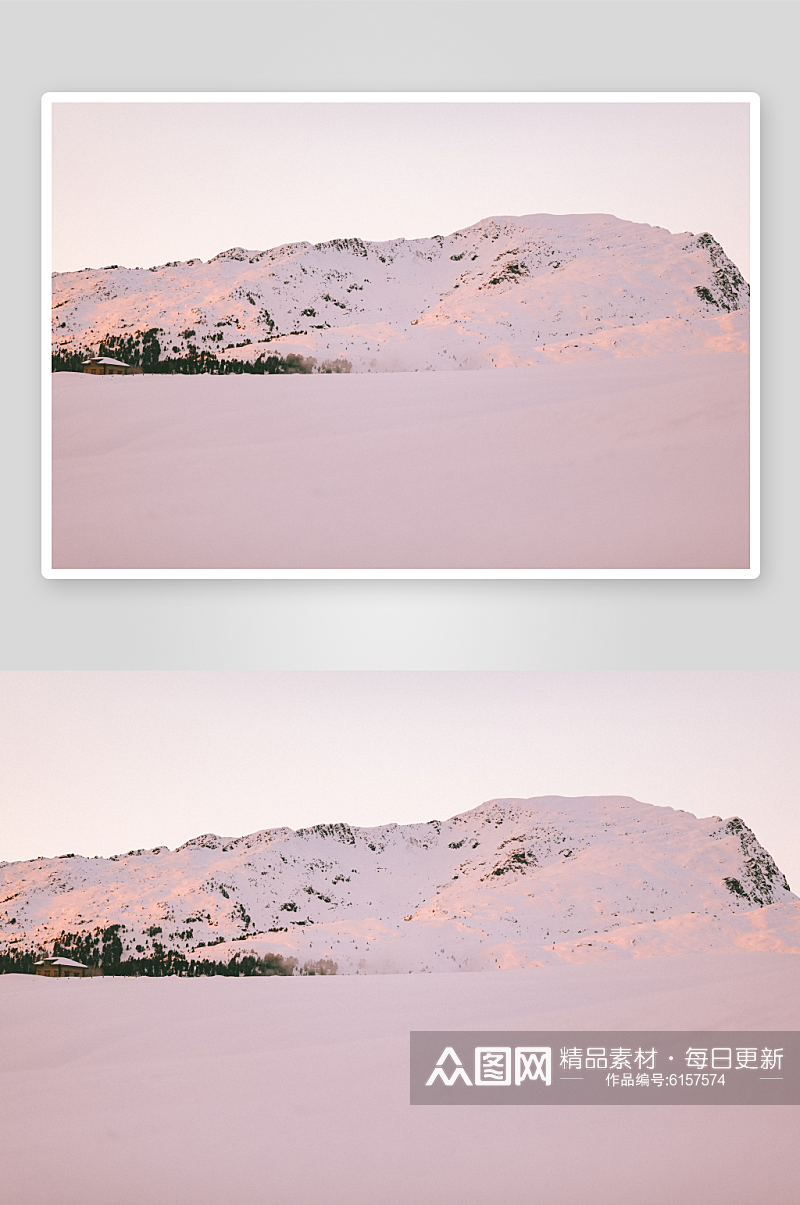 大气冰雪山川风景摄影图片素材