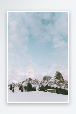 大气冰雪山川风景摄影图片