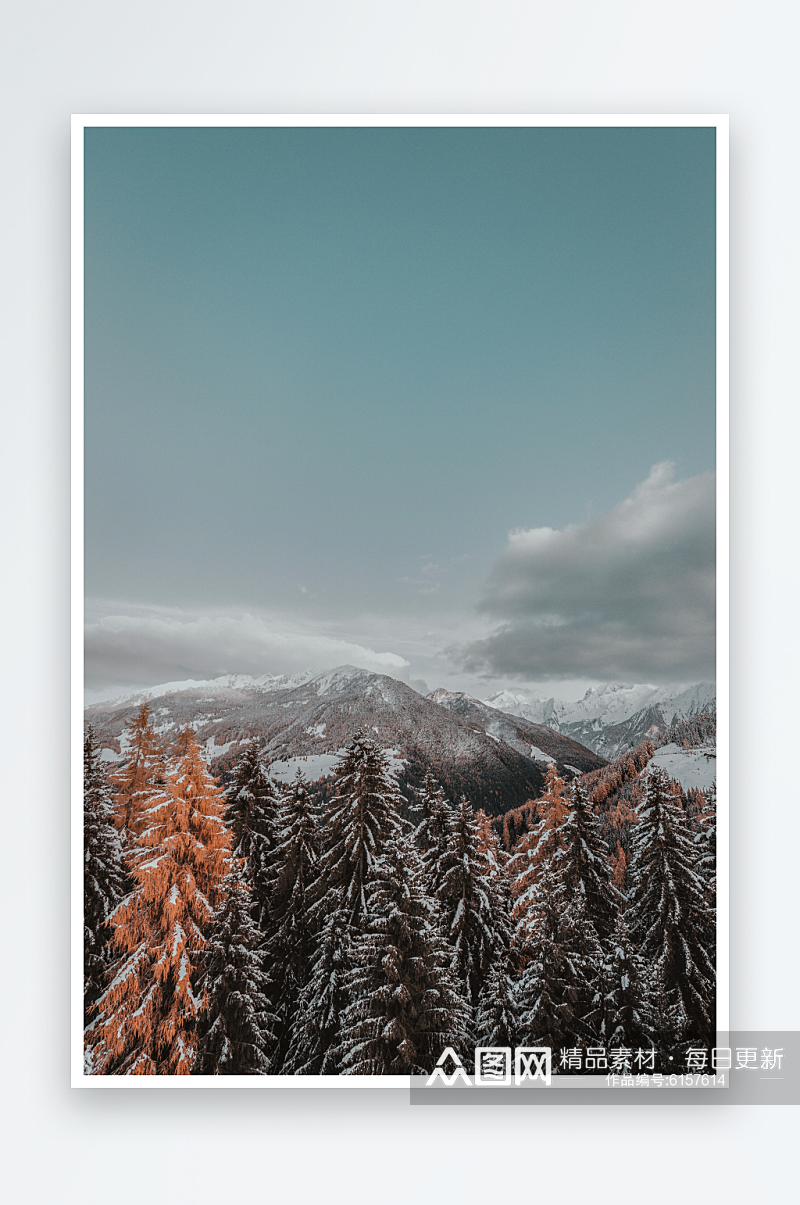 大气冰雪山川风景摄影图片素材