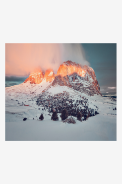 大气冰雪山川风景摄影图片