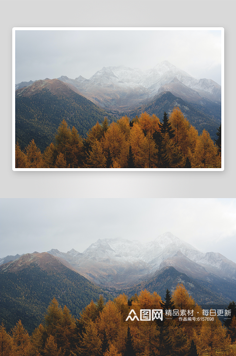 山峰冰雪山川自然风景摄影图片素材