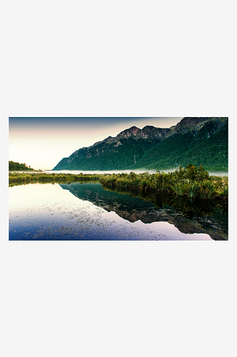 唯美自然风景秀美山河摄影图