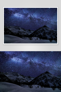 宇宙星空银河高清壁纸摄影图