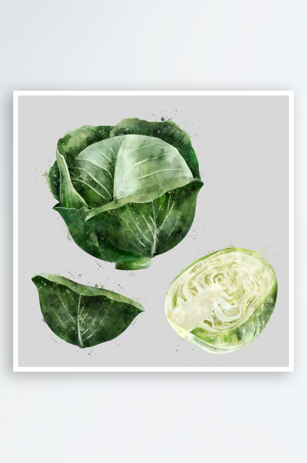 手绘蔬菜素材免扣元素素材