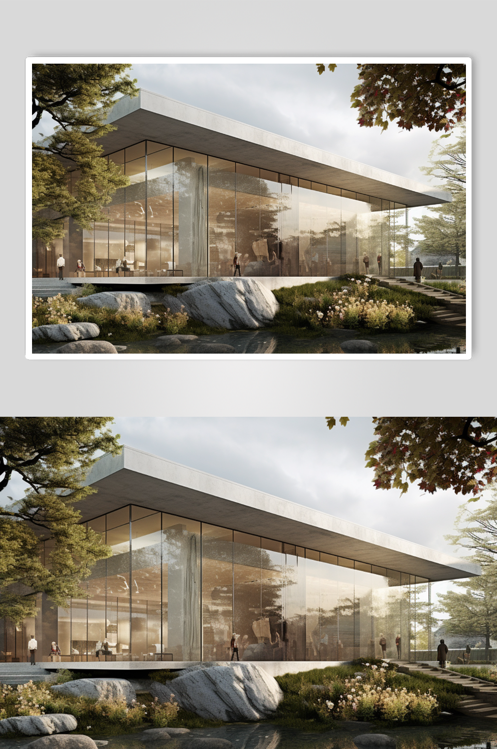 AI数字艺术原创工业美学建筑模型空间图片素材