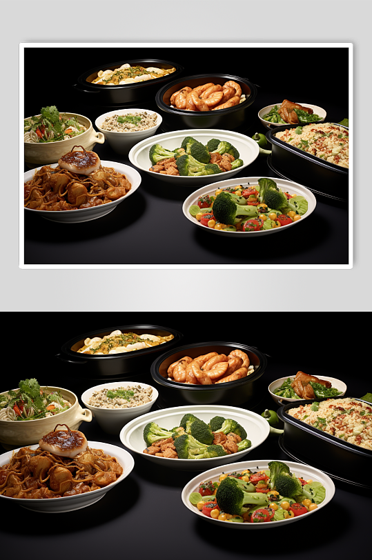 中式餐厅食物餐饮美食创意摄影图片