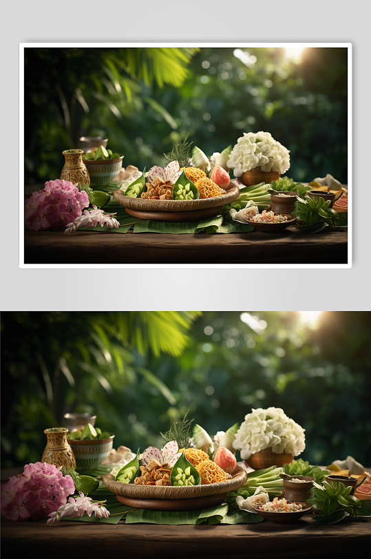 泰式餐厅食物泰餐餐饮美食创意摄影图片