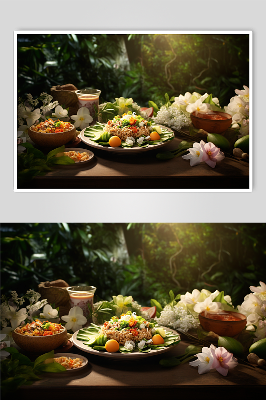 泰式餐厅食物泰餐餐饮美食创意摄影图片