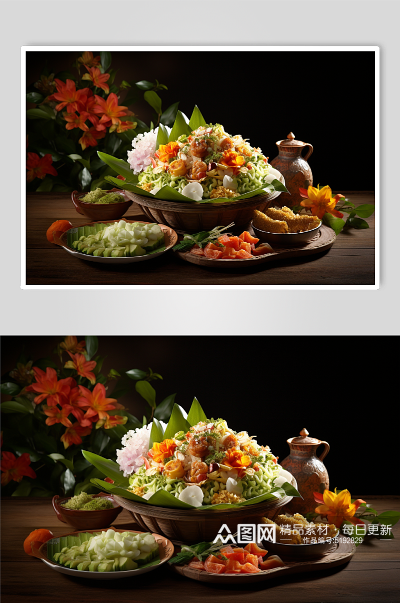 泰式餐厅食物泰餐餐饮美食创意摄影图片素材