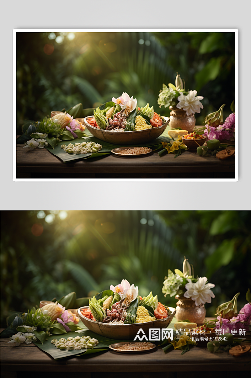 泰式餐厅食物泰餐餐饮美食创意摄影图片素材