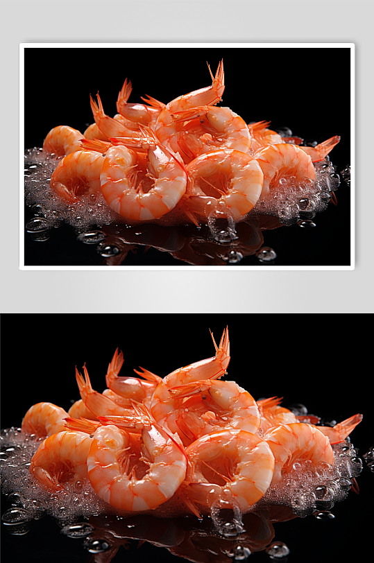 海鲜美食虾静物高清摄影图片