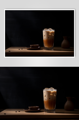 餐厅饮品奶茶创意美食创意海报摄影图片