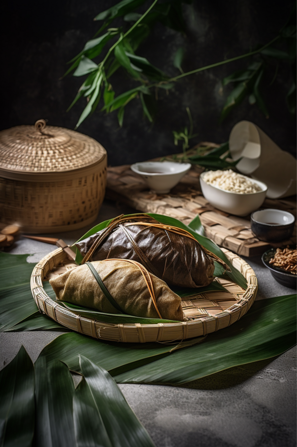 食物餐饮美食糯米鸡场景摄影图片素材