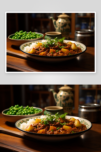土豆牛肉美食餐饮咖喱素材图