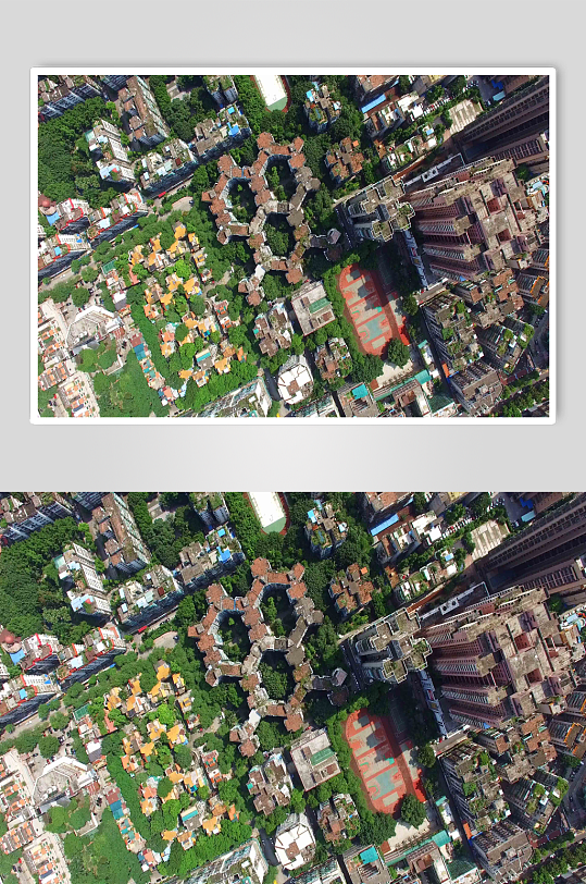 摄影图片广州城市鸟瞰图