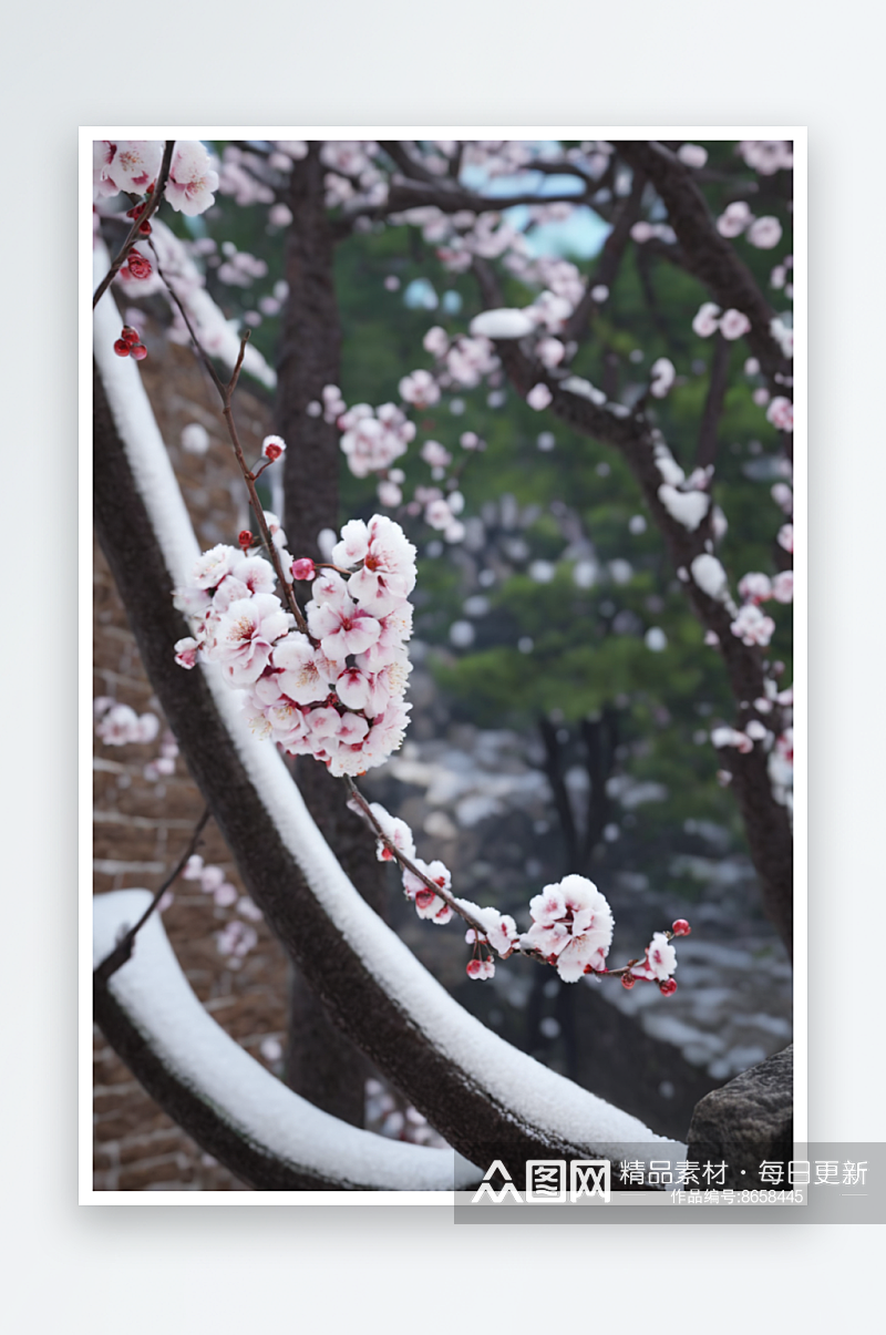 梅花图片背景主题壁风景纸高压照片素材