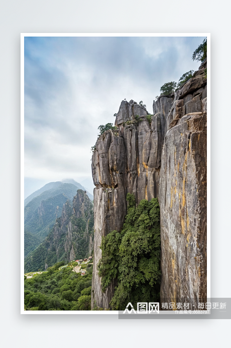 建筑白清爽壁纸自然山广告自然景旅行素材