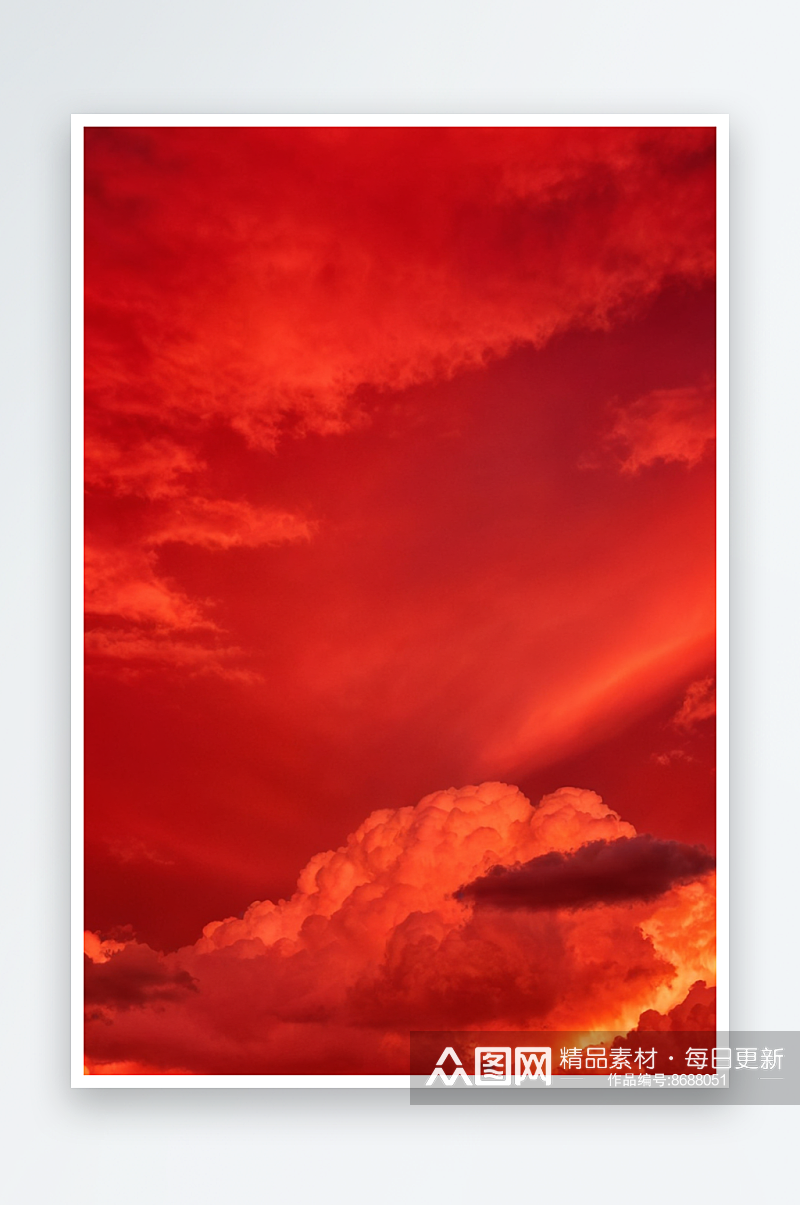 红色立体背景风景水天空效背景纹理艺术抽象素材