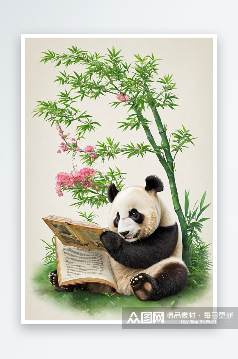 熊猫卡通熊熊猫饭泰迪熊图片照片素材