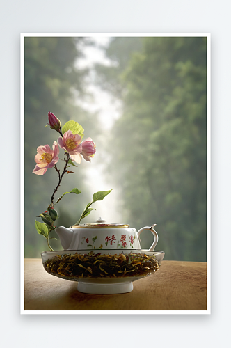 红茶毛尖绿茶茶壶茶水图片照片素材