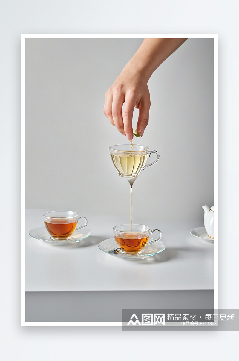 红茶毛尖绿茶茶壶茶水图片照片素材素材