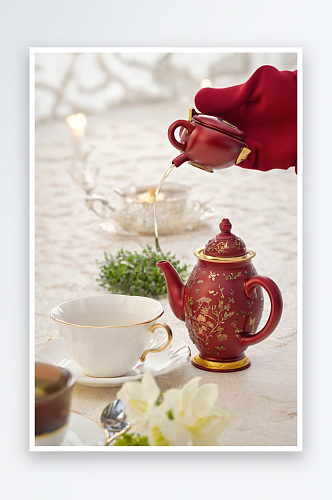 红茶毛尖绿茶茶壶茶水图片照片素材