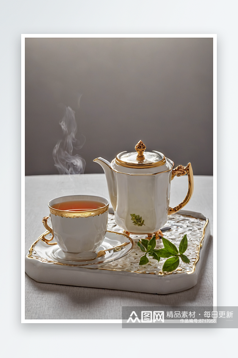 红茶茶园绿茶茶壶茶水图片玫瑰茶图片素材