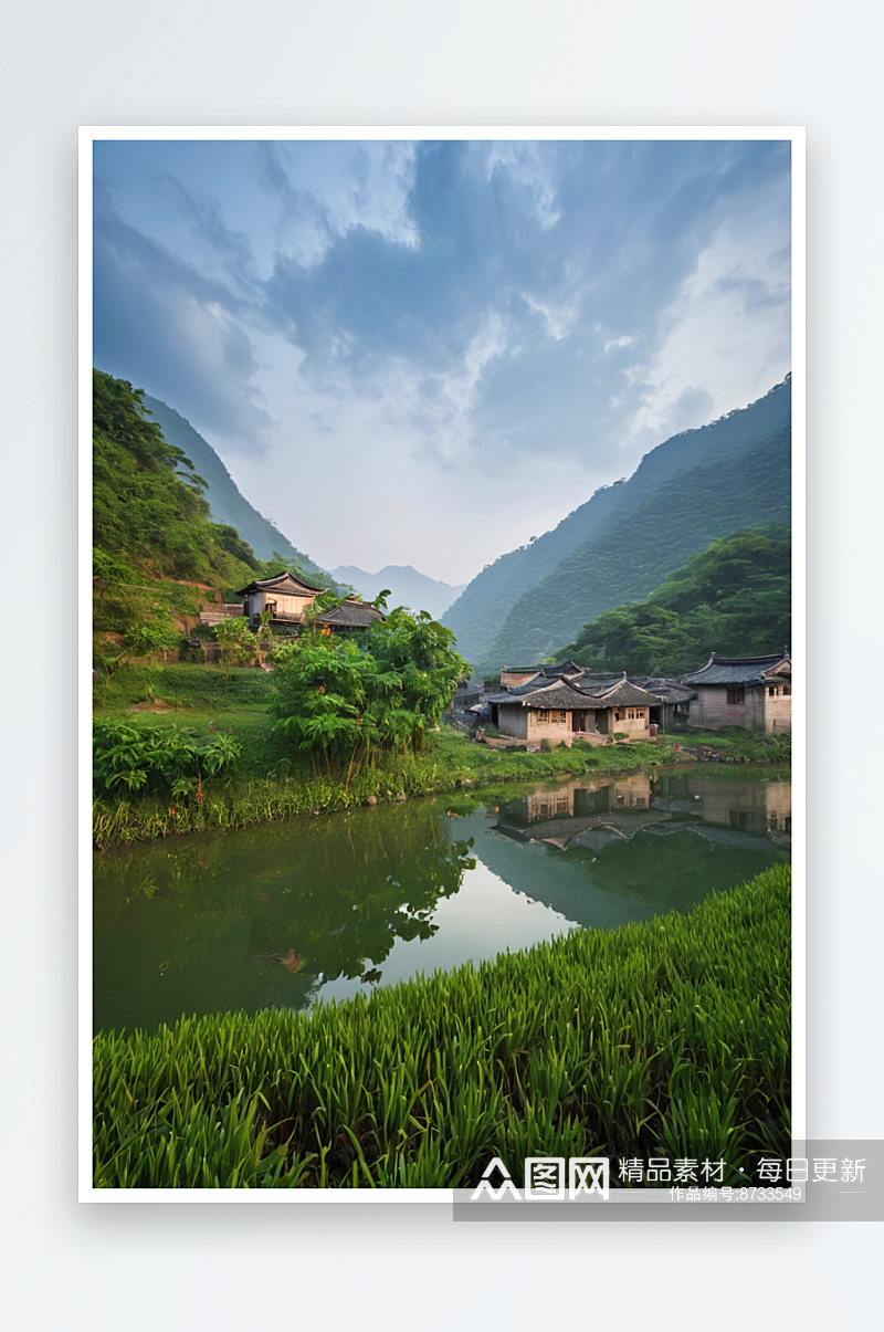 高山山水旅游景点山路河流图片纪念碑牌素材