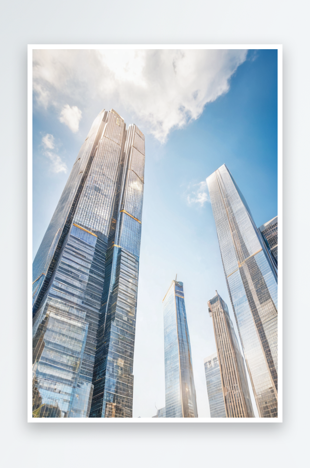 心形体育状心形商务中心建筑照片素材