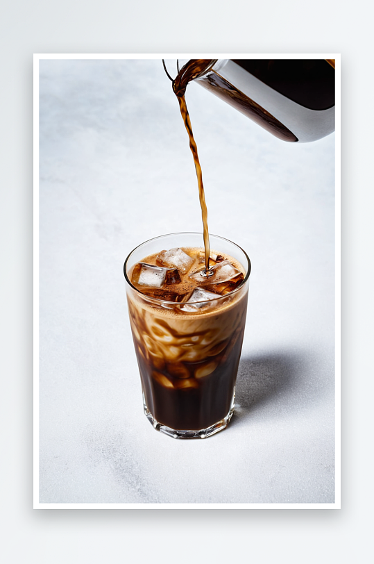 咖啡时光冰美式咖啡桌图片