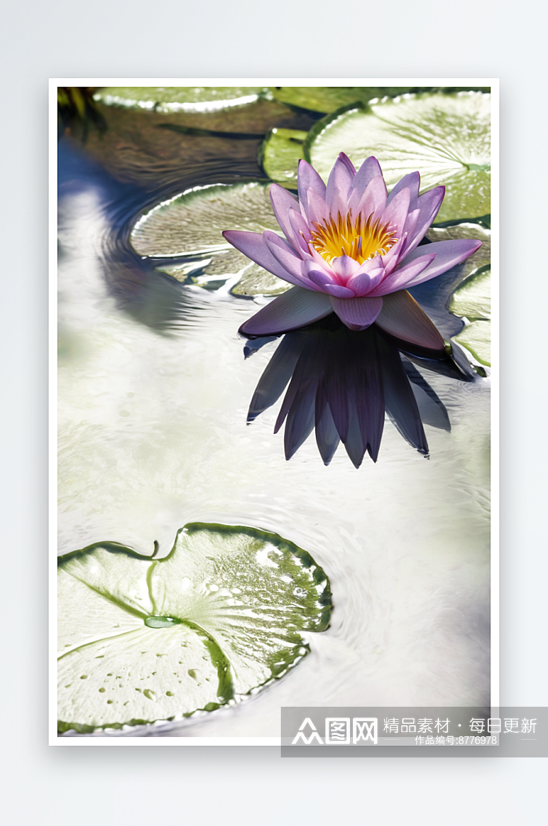 荷花池塘自然美湖植物睡莲生长纹理图片素材