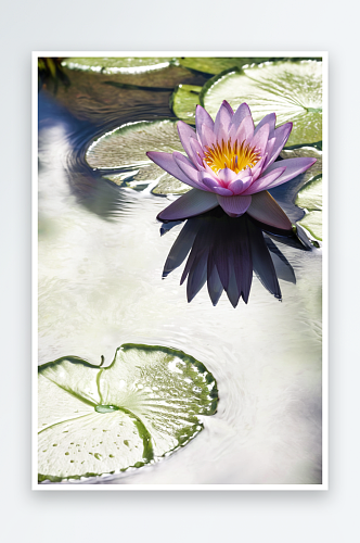 荷花池塘自然美湖植物睡莲生长纹理图片