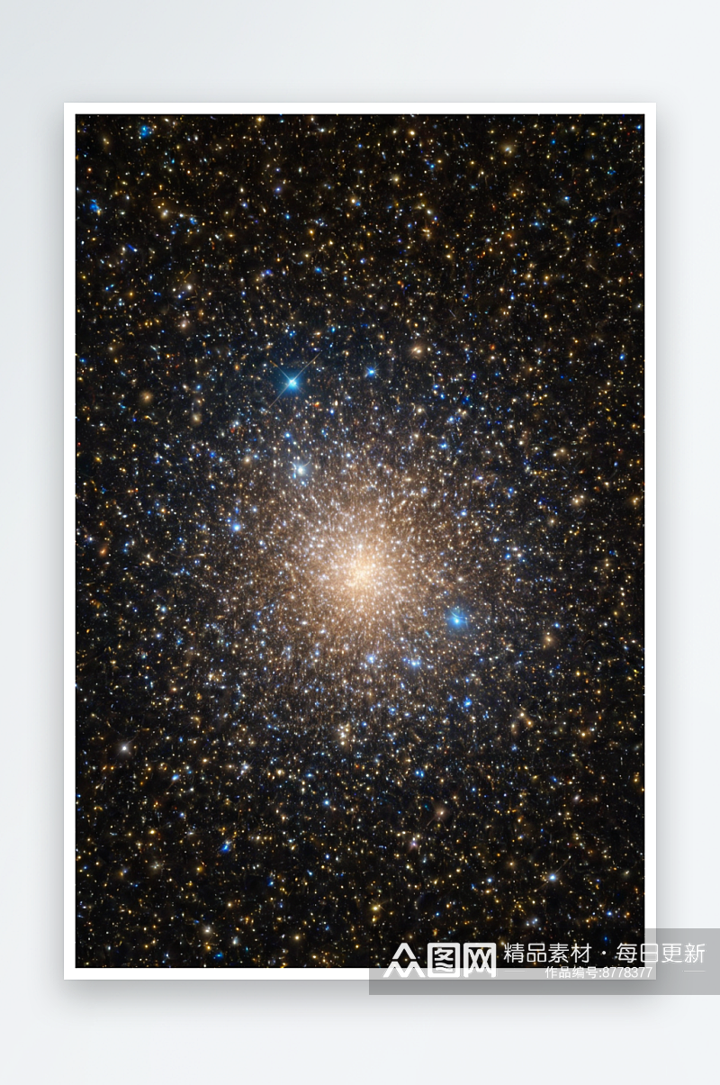 梅西耶105椭圆星系哈勃图像图片素材