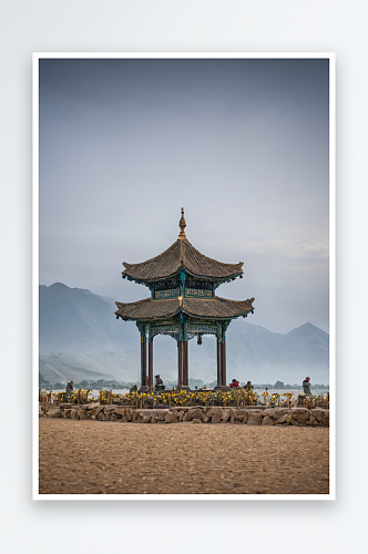 天空落日晚霞风景图片