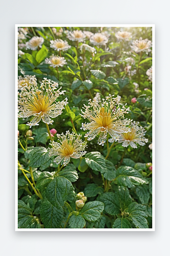 植物开花盆栽发芽黄花花朵特写森林图片