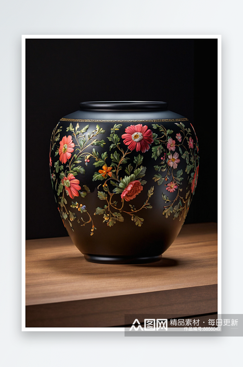 花瓶桌子上花束瓷瓶客厅花瓶桌子茶几瓶图片素材