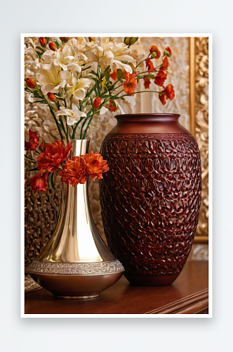 花瓶桌子上花束瓷瓶客厅花瓶桌子茶几瓶图片
