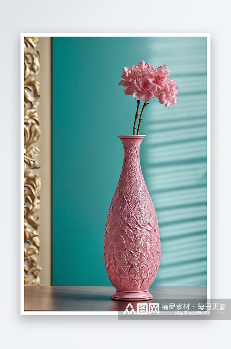 花瓶花束瓷瓶客厅花瓶茶几瓶图片素材