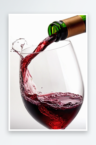 红酒酒杯酒瓶倒酒花瓣葡萄酒图片