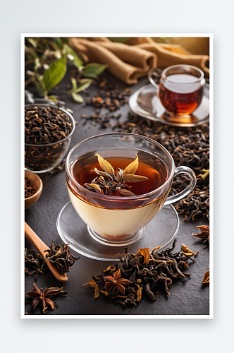 高品质茶叶展示红茶冲茶倒茶照片