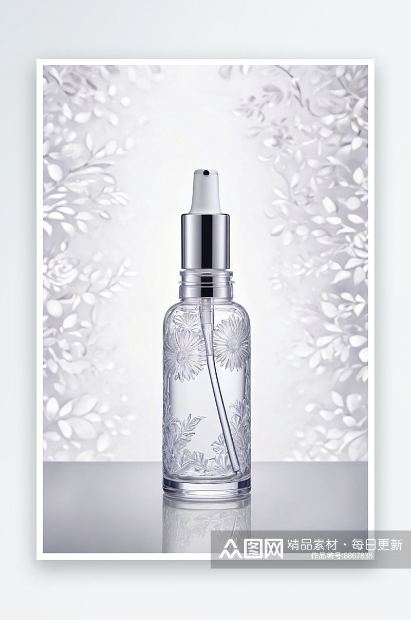 精油瓶玻璃化妆品瓶子乳液瓶瓷瓶图片素材