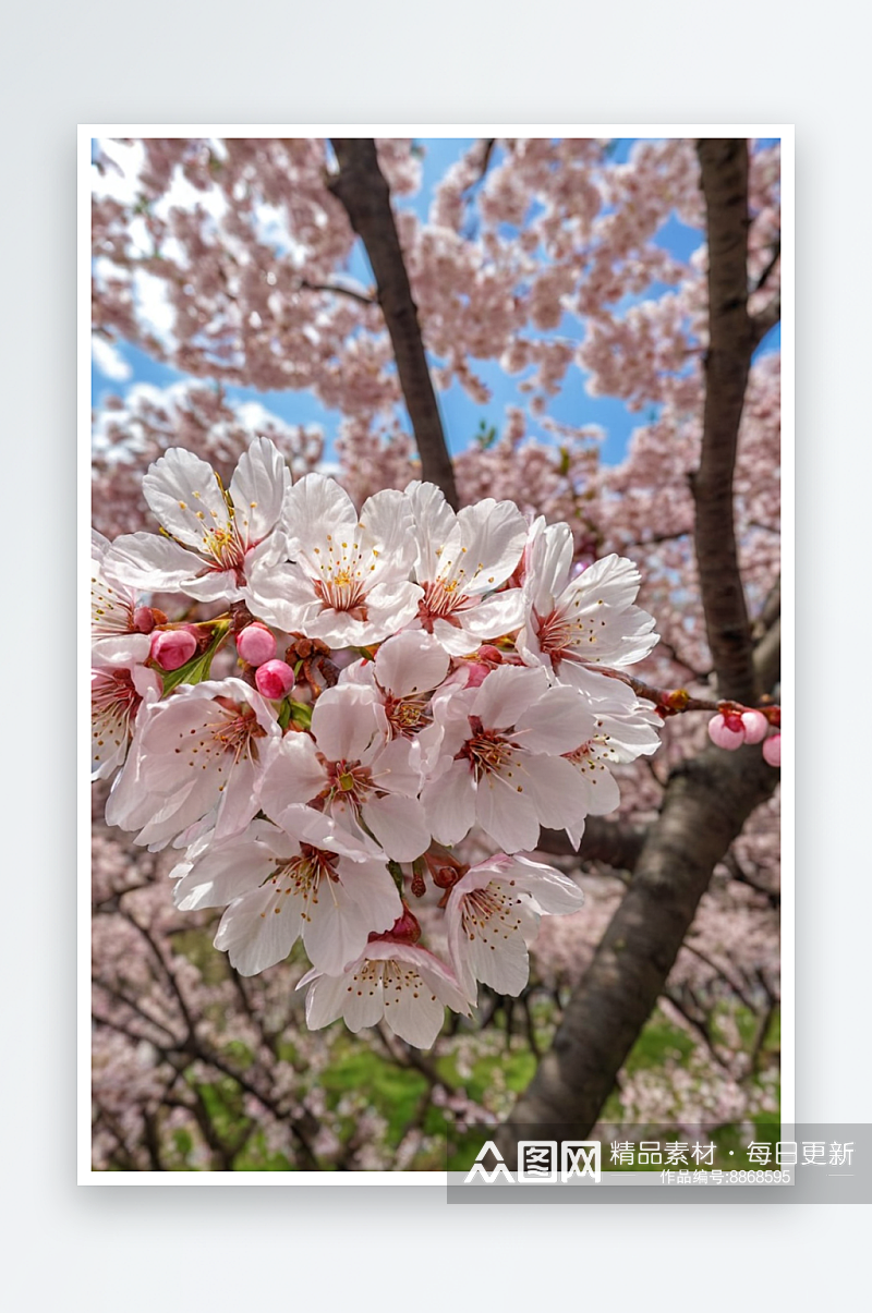 春天花朵植物风景花草背景数字图片素材