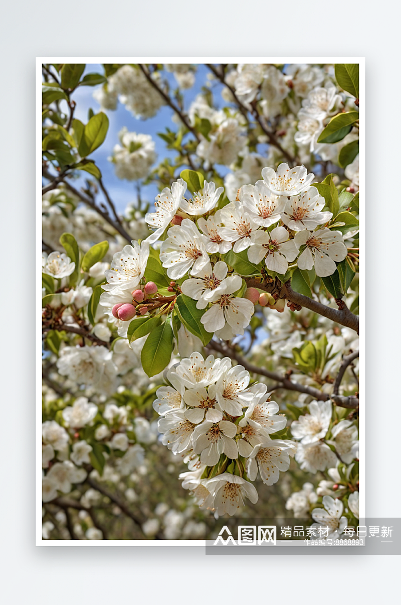 春景花朵植物自然美花草清新自然背景图片素材