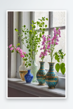 花瓶瓷瓶茶杯花束玻璃花瓶瓷花瓶图片